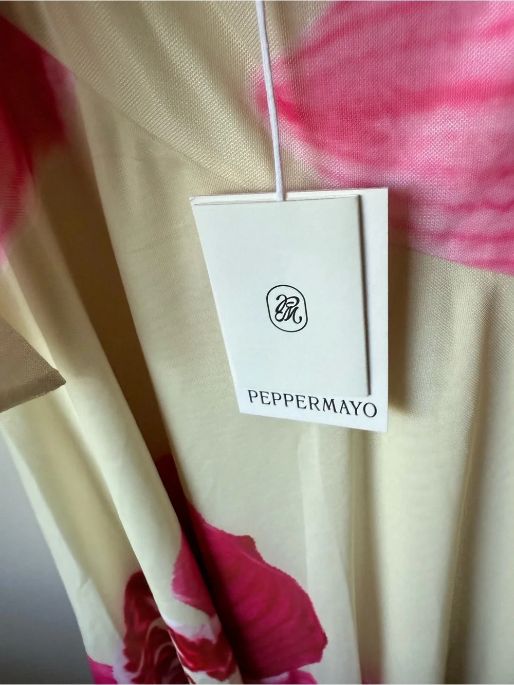 NWT PEPPEROMAYO Mariposa Midi Dress Floral Asymmetrical Ethereal Soft Girl 4 - Picture 4 of 8